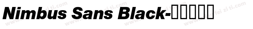 Nimbus Sans Black字体转换